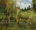 Las orillas del Epte en Eragny 1884 Camille Pissarro